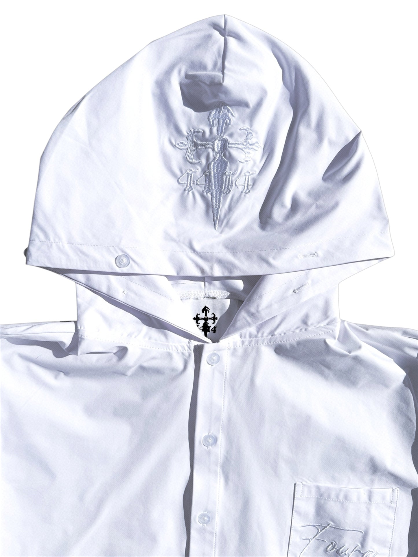 Hooded Button Up